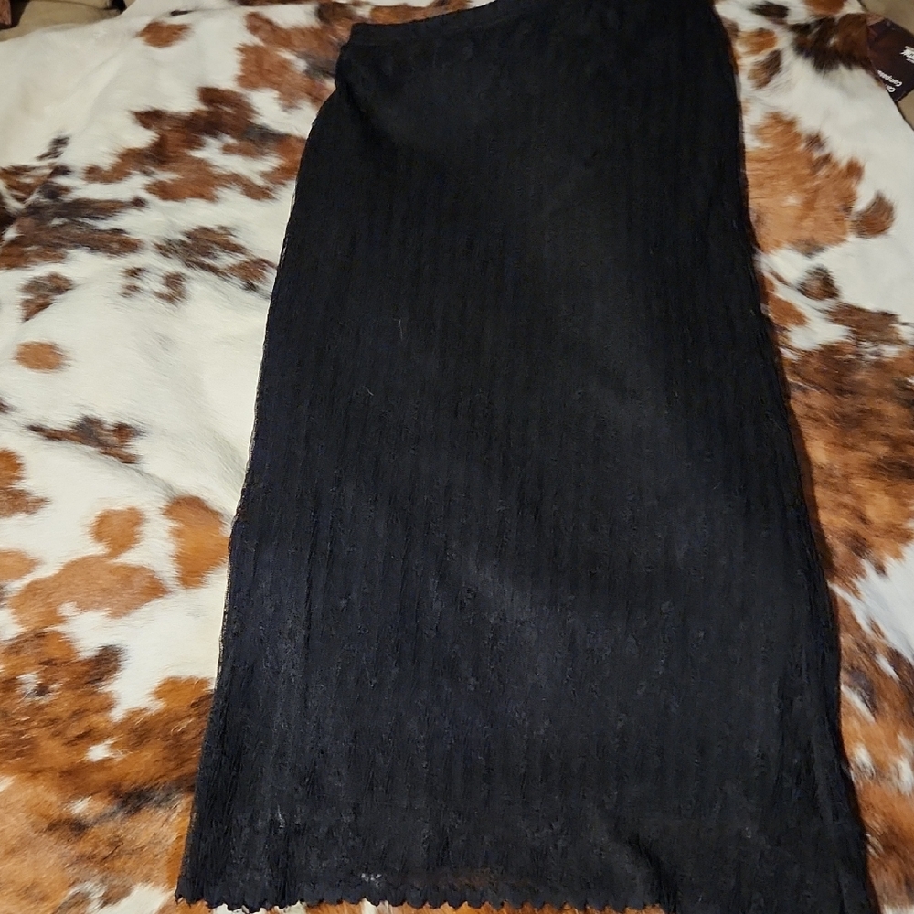 Style Studio Black Pencil Skirt Sz Lg